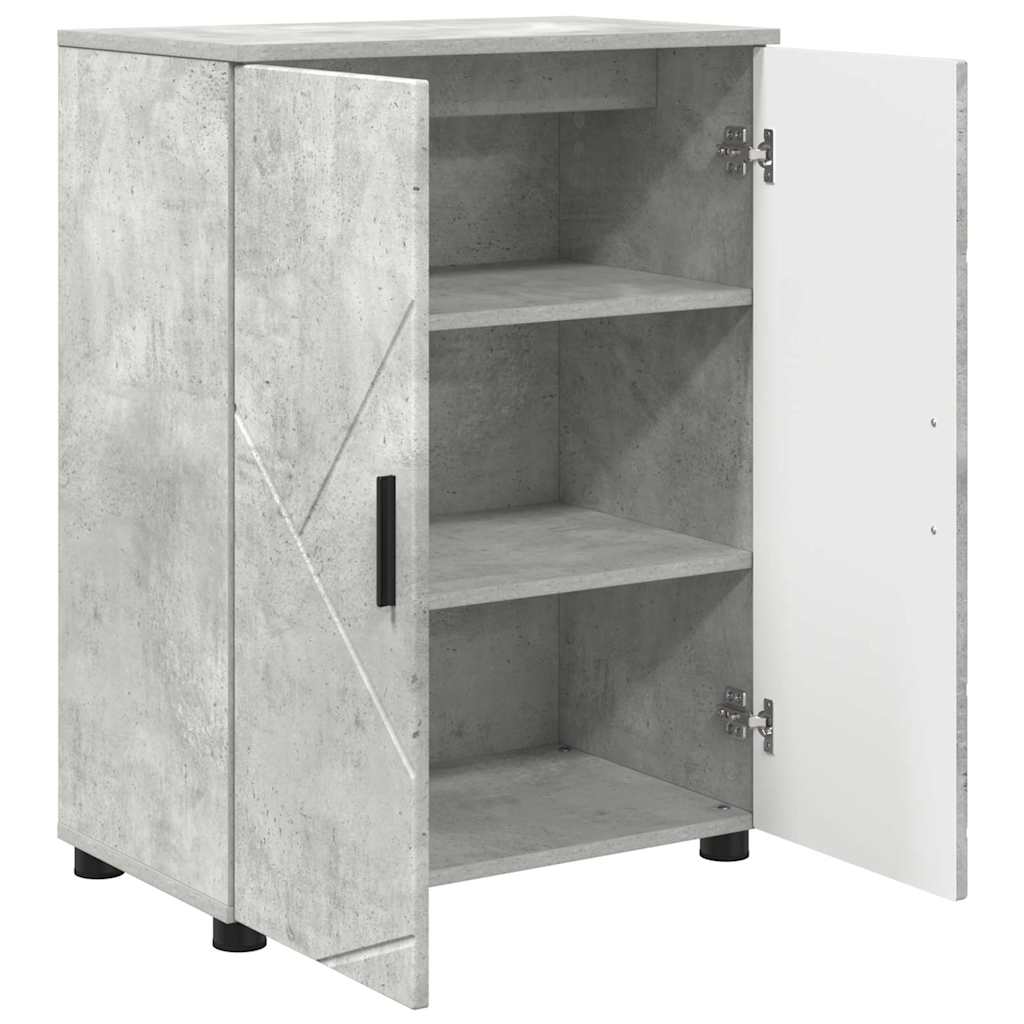 Badezimmerschrank Beton Grau 60 x 35 x 80 cm