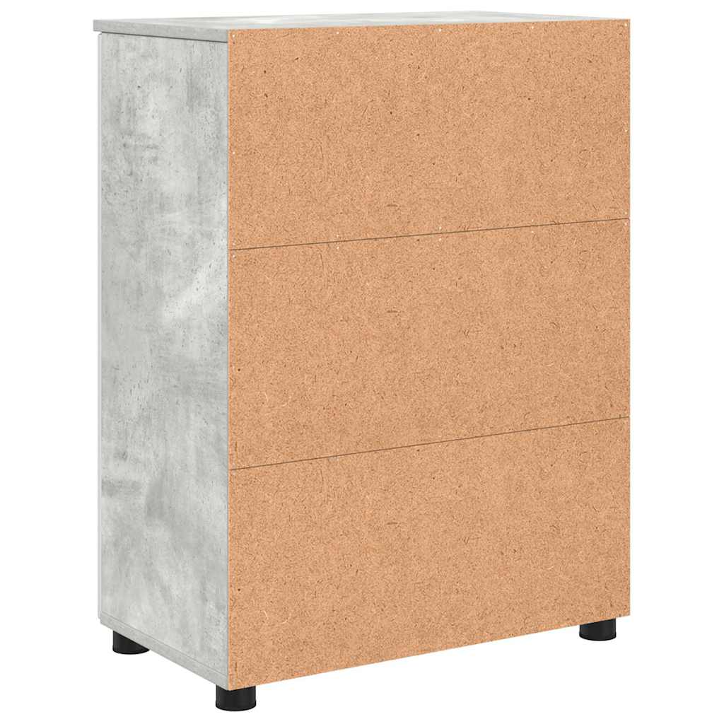 Badezimmerschrank Beton Grau 60 x 35 x 80 cm