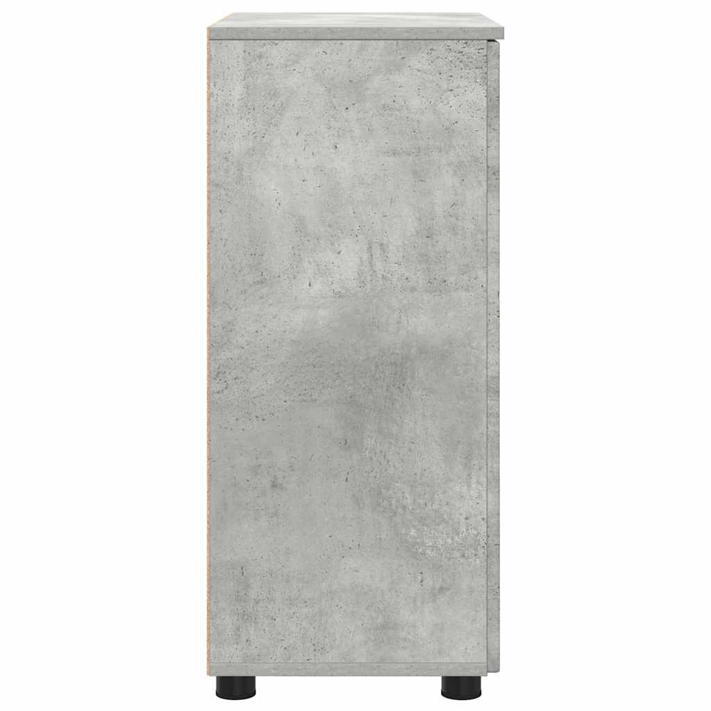 Badezimmerschrank Beton Grau 60 x 35 x 80 cm