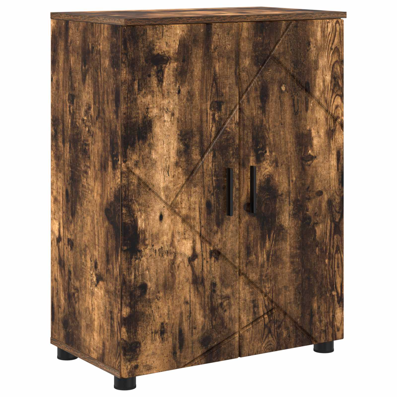 Badezimmerschrank Geräucherte Eiche 60 x 35 x 80 cm