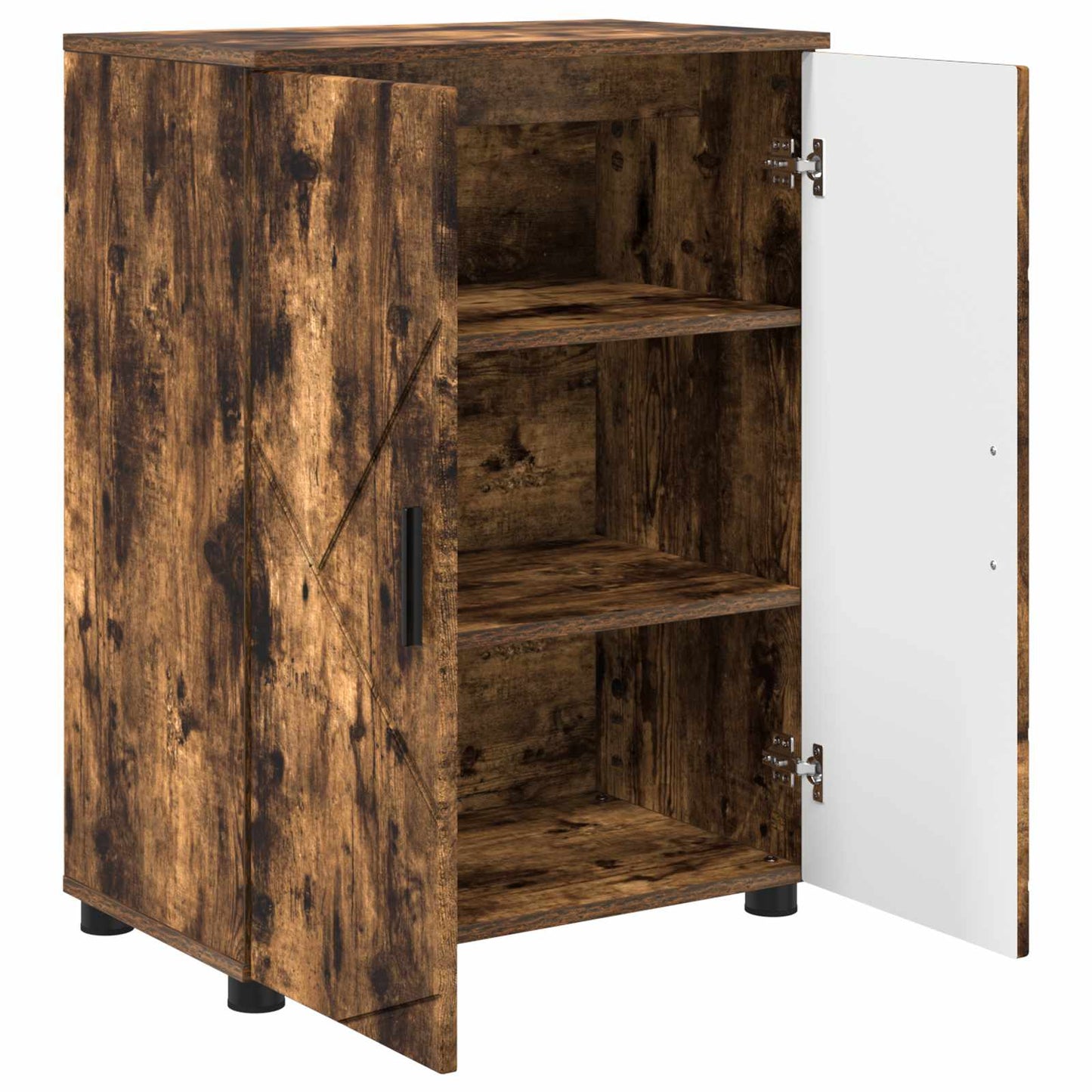 Badezimmerschrank Geräucherte Eiche 60 x 35 x 80 cm
