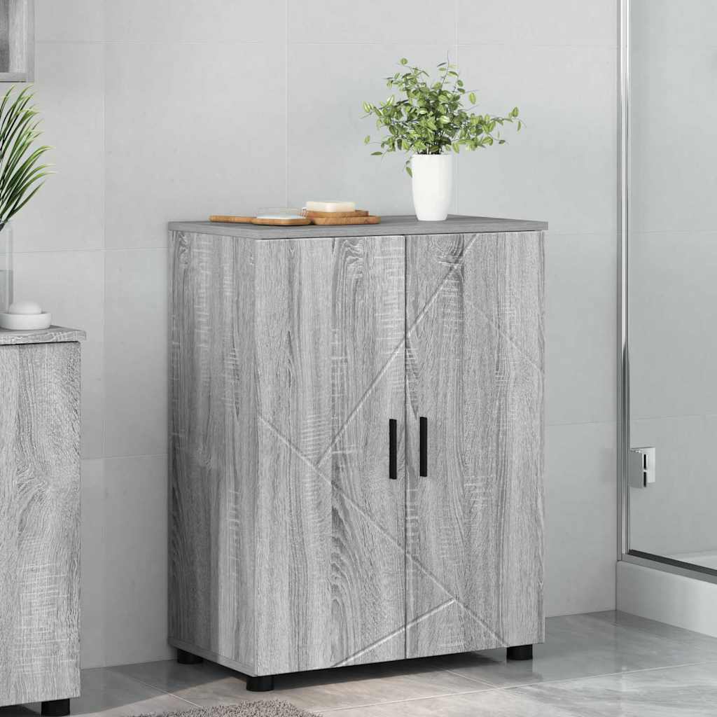 Badezimmerschrank Graues Sonoma 60 x 35 x 80 cm