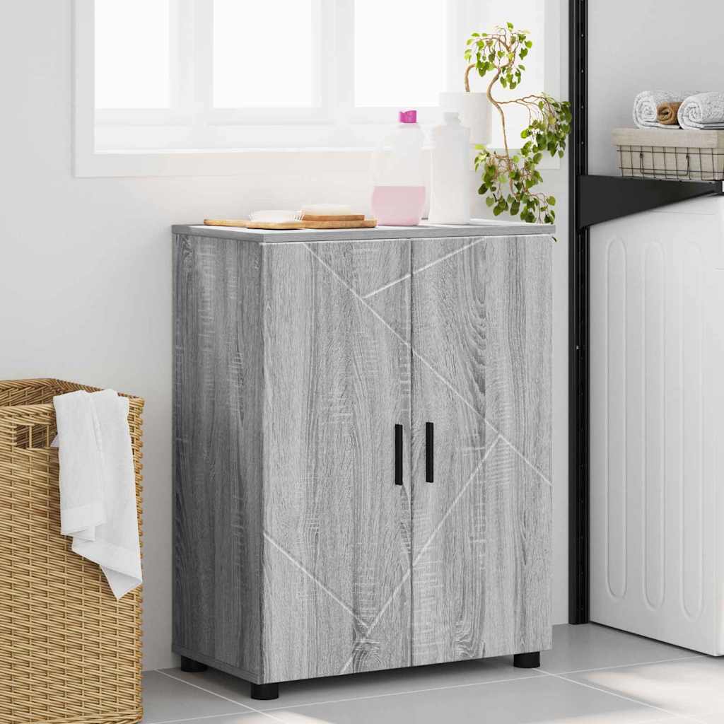 Badezimmerschrank Graues Sonoma 60 x 35 x 80 cm