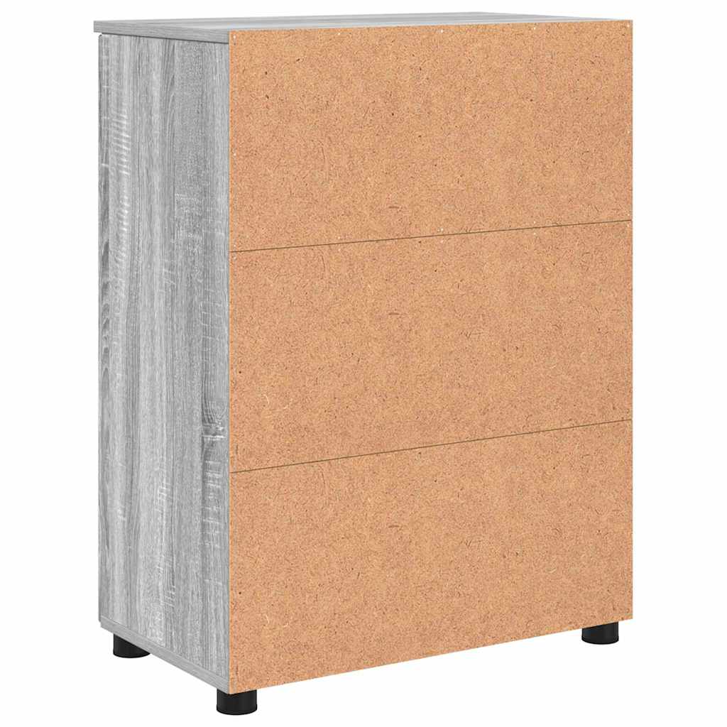 Badezimmerschrank Graues Sonoma 60 x 35 x 80 cm
