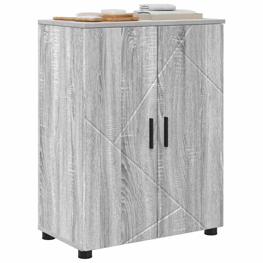 Badezimmerschrank Graues Sonoma 60 x 35 x 80 cm