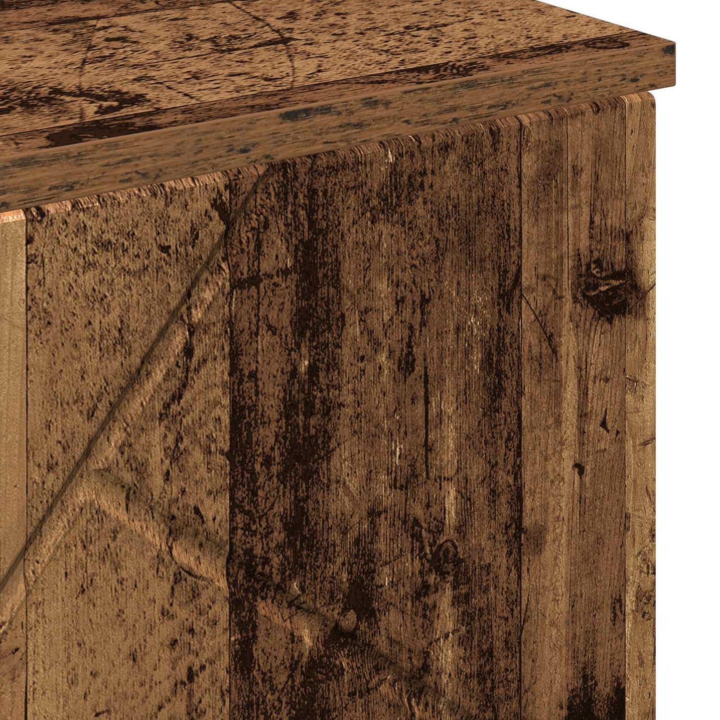 Badezimmerschrank Altholz 60 x 35 x 80 cm Holzwerkstoff, Metall