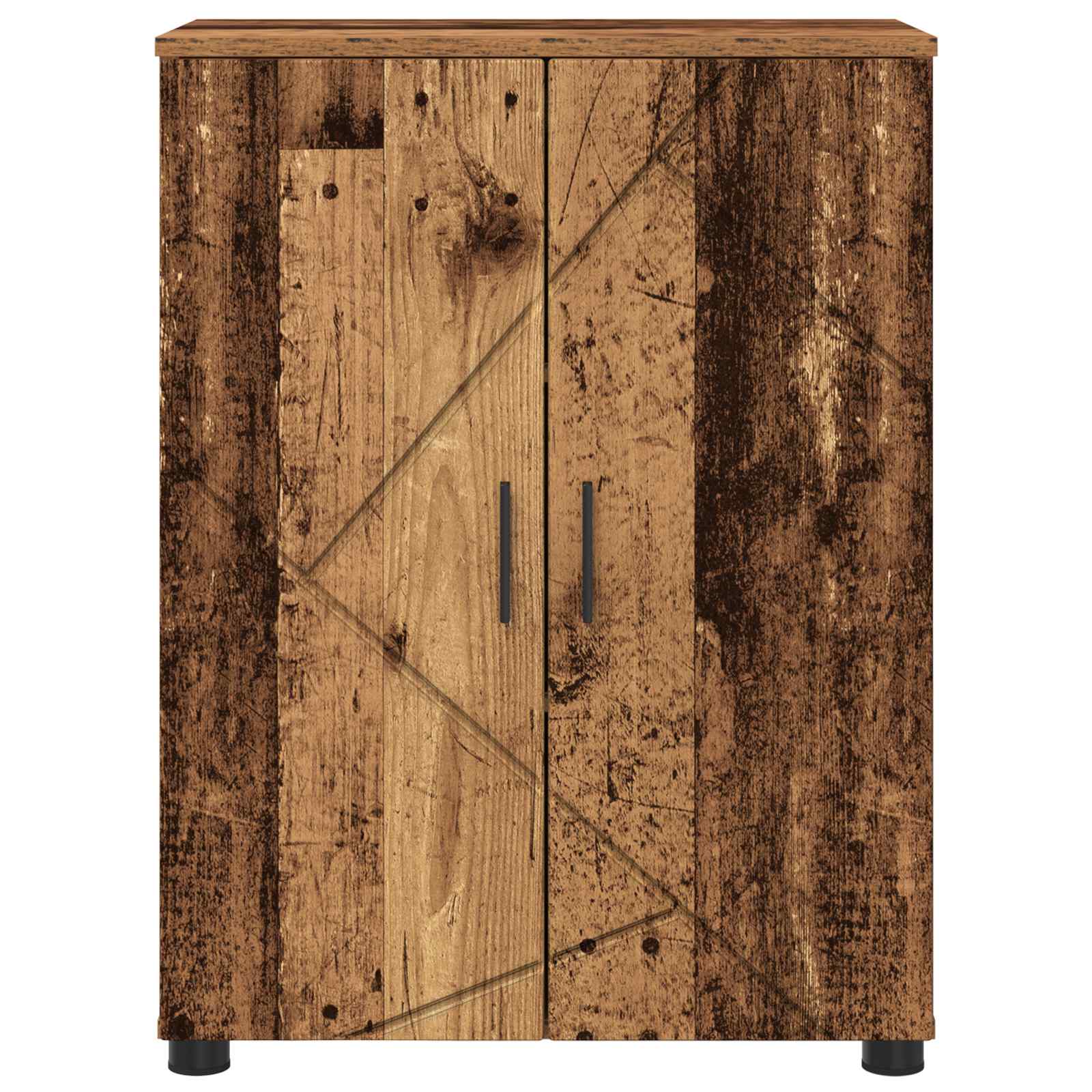 Badezimmerschrank Altholz 60 x 35 x 80 cm Holzwerkstoff, Metall