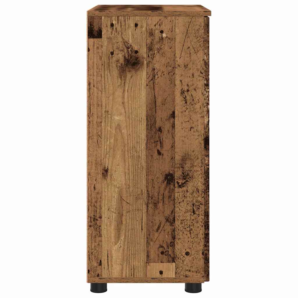 Badezimmerschrank Altholz 60 x 35 x 80 cm Holzwerkstoff, Metall