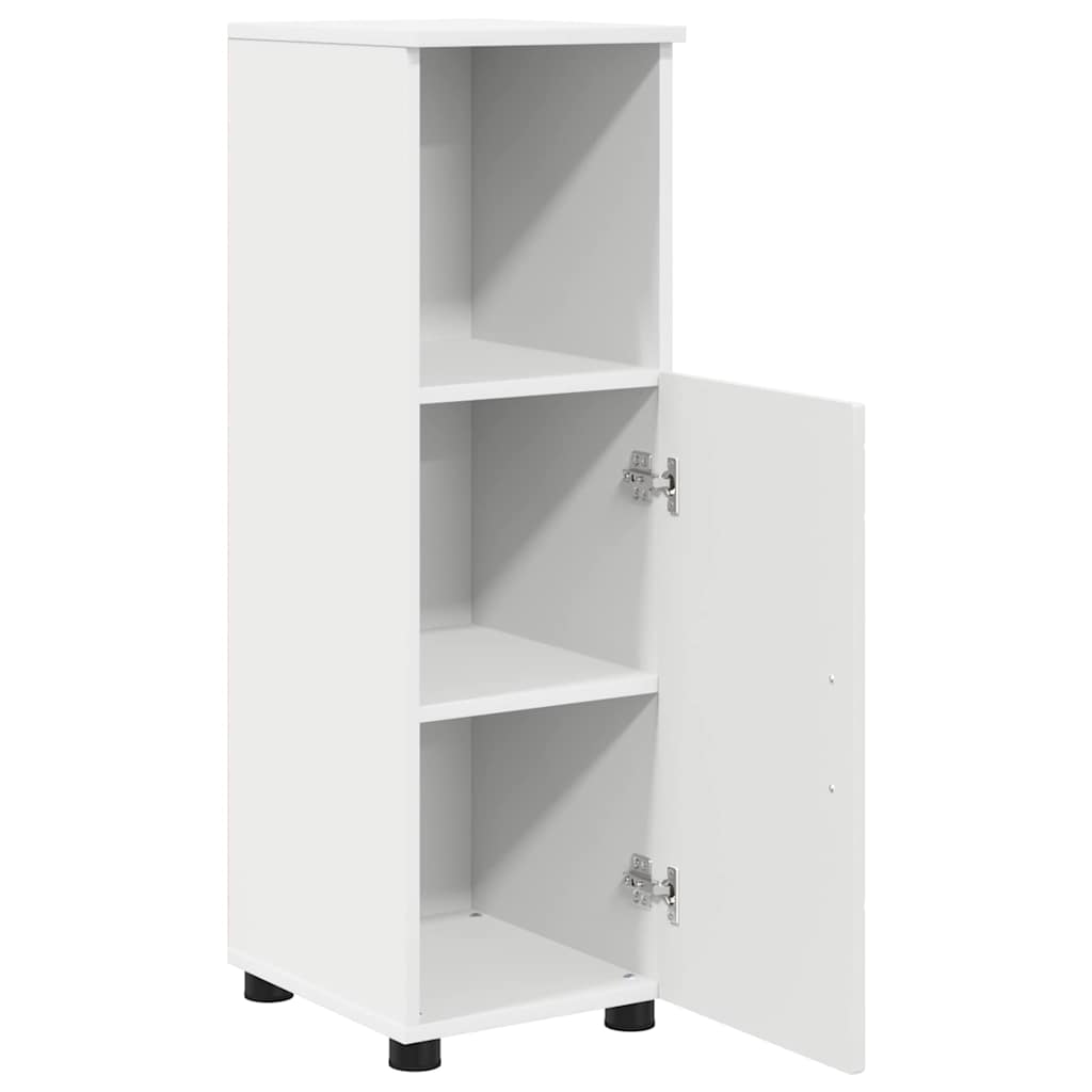 Badezimmerschrank Weiß 30 x 35 x 95 cm Holzwerkstoff, Metall