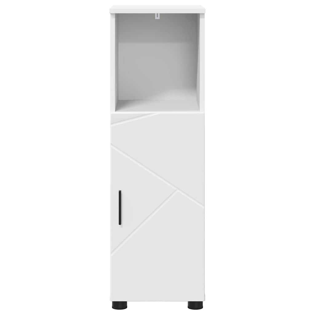 Badezimmerschrank Weiß 30 x 35 x 95 cm Holzwerkstoff, Metall
