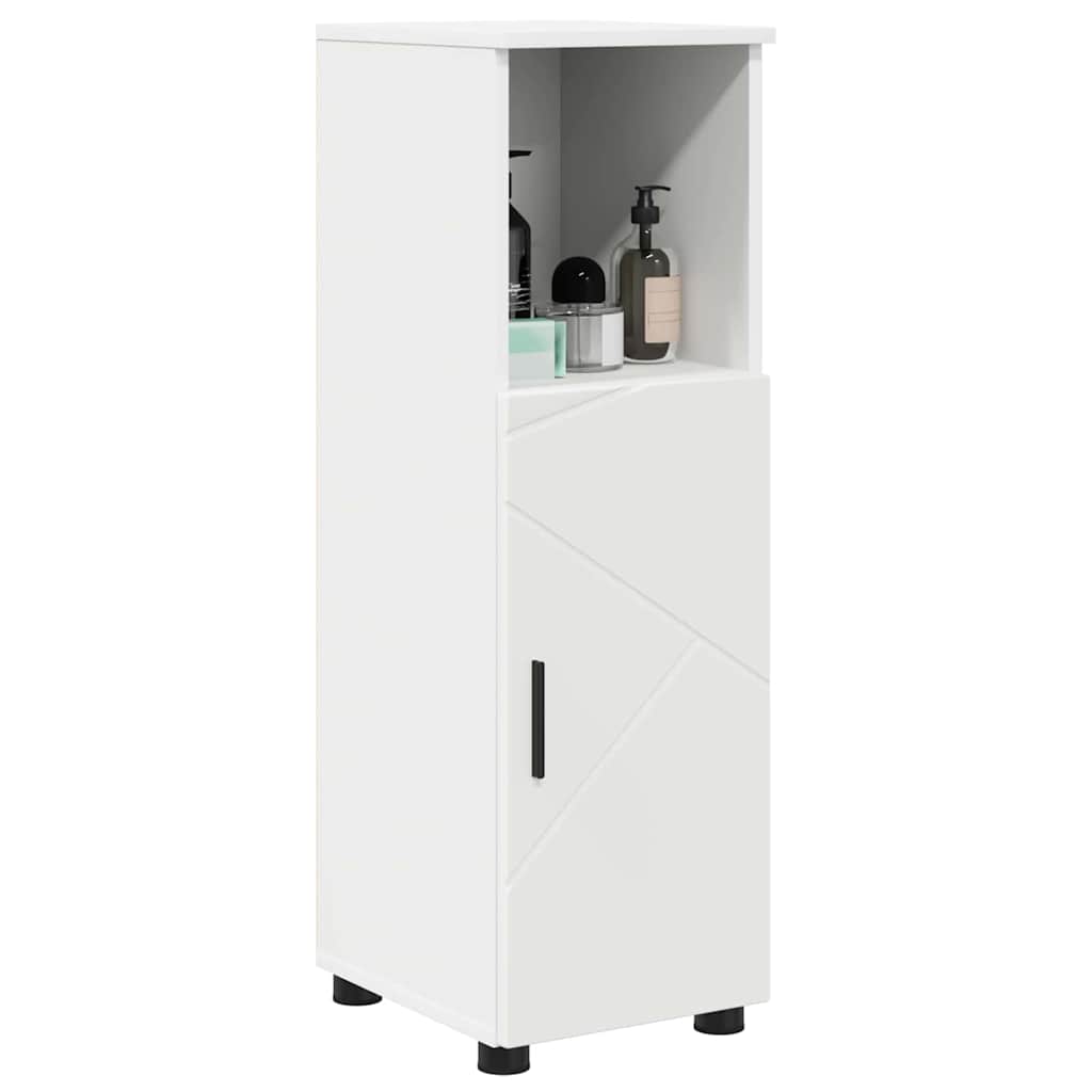 Badezimmerschrank Weiß 30 x 35 x 95 cm Holzwerkstoff, Metall
