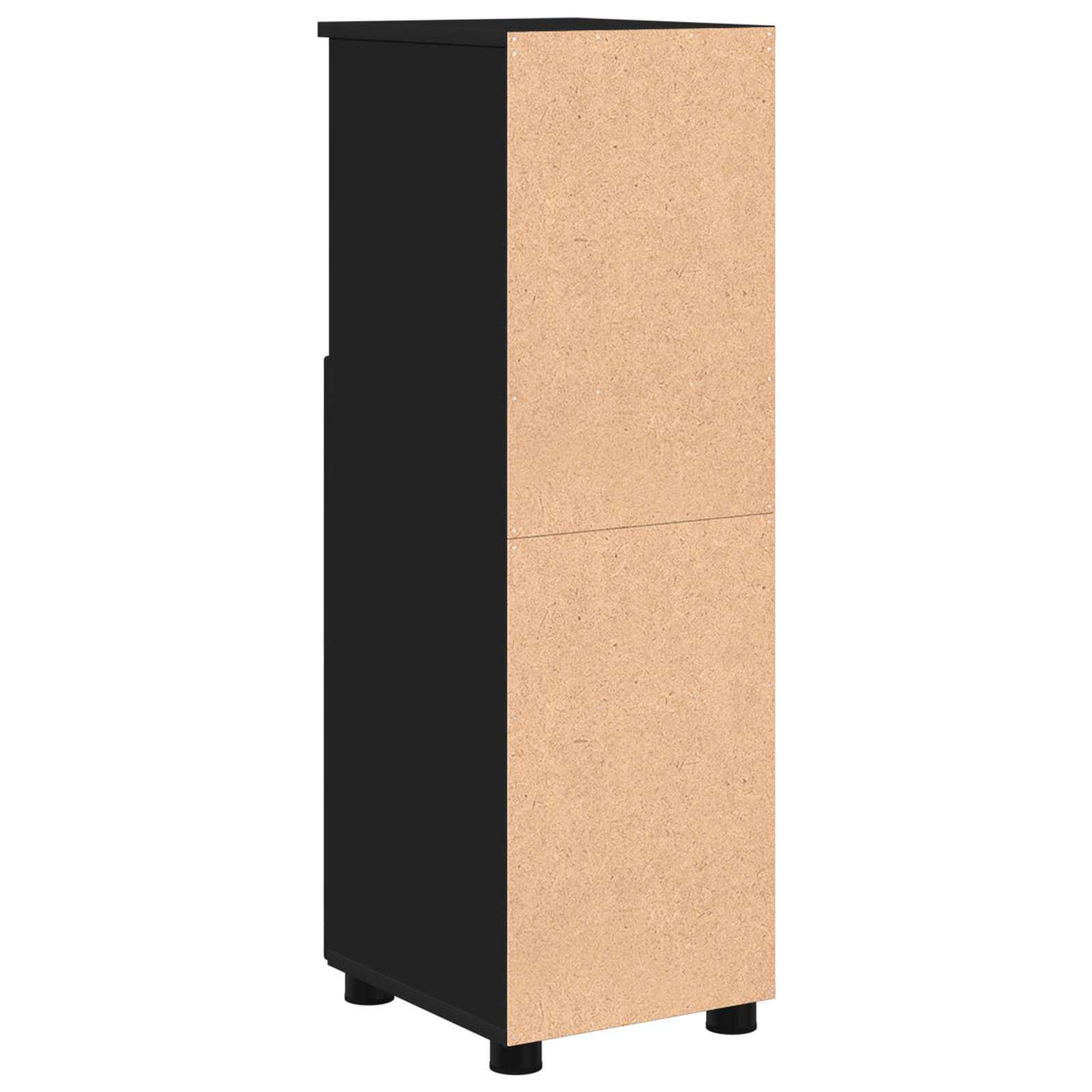 Badezimmerschrank Schwarz 30 x 35 x 95 cm Holzwerkstoff, Metall