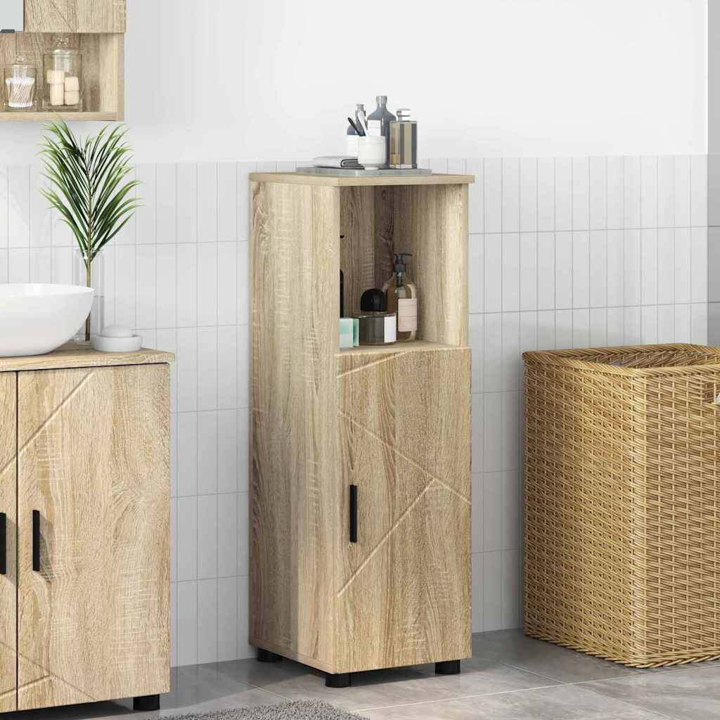 Badezimmerschrank Sonoma-Eiche 30 x 35 x 95 cm
