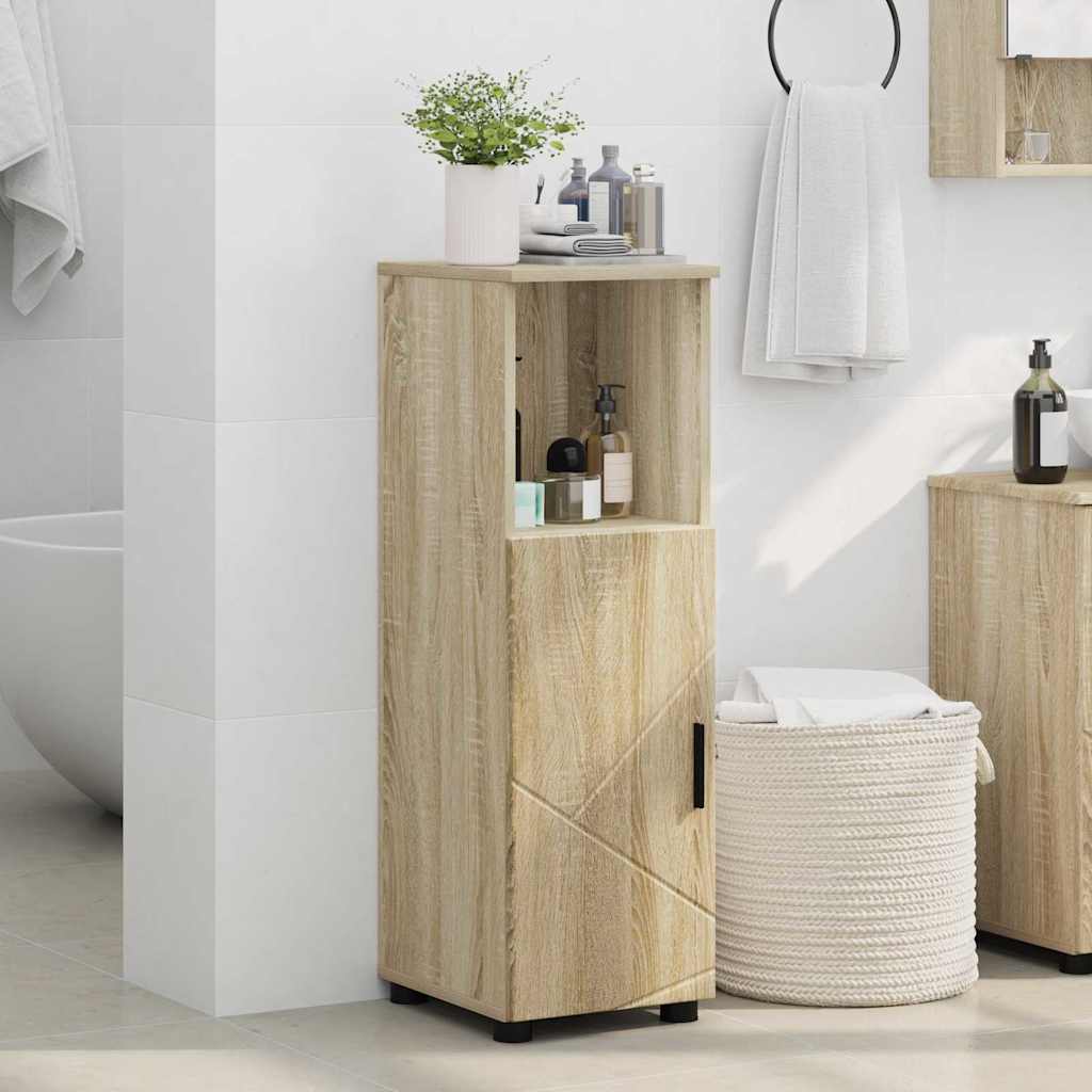 Badezimmerschrank Sonoma-Eiche 30 x 35 x 95 cm
