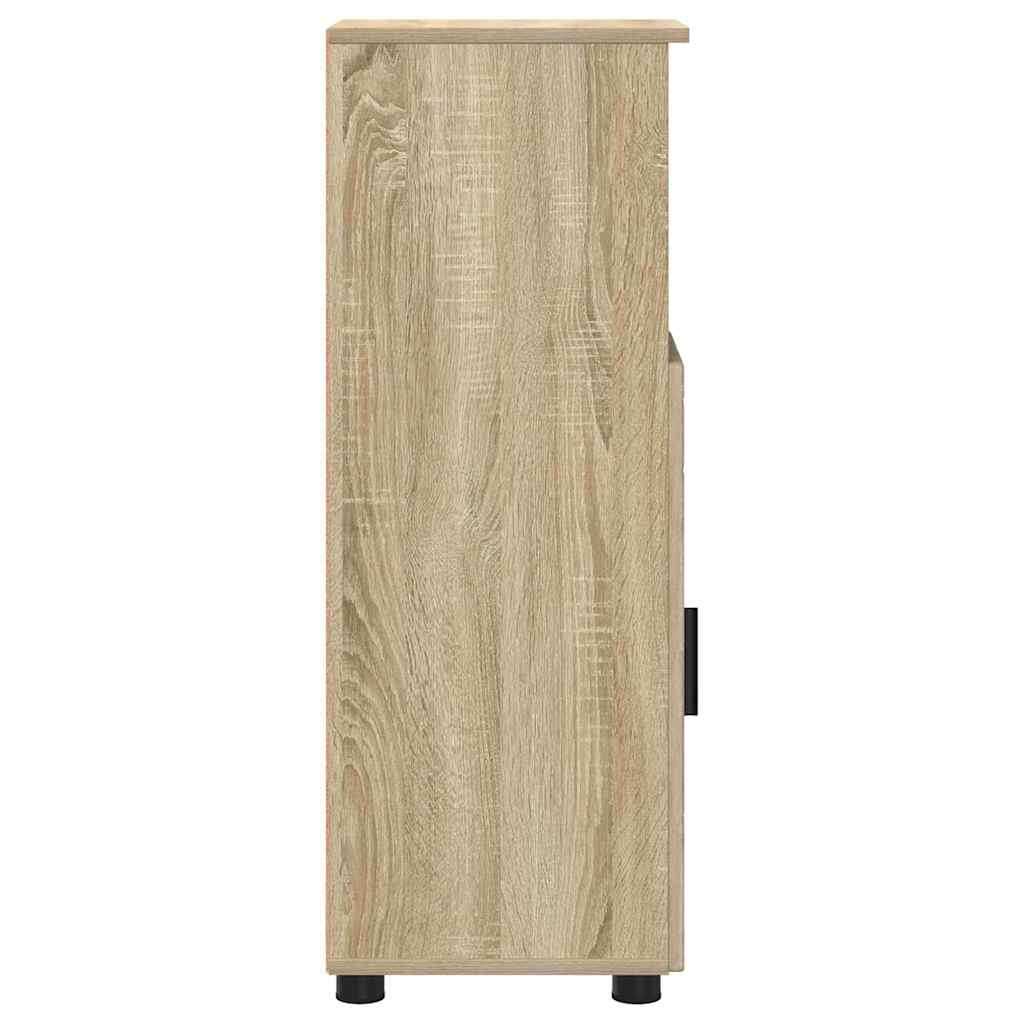 Badezimmerschrank Sonoma-Eiche 30 x 35 x 95 cm