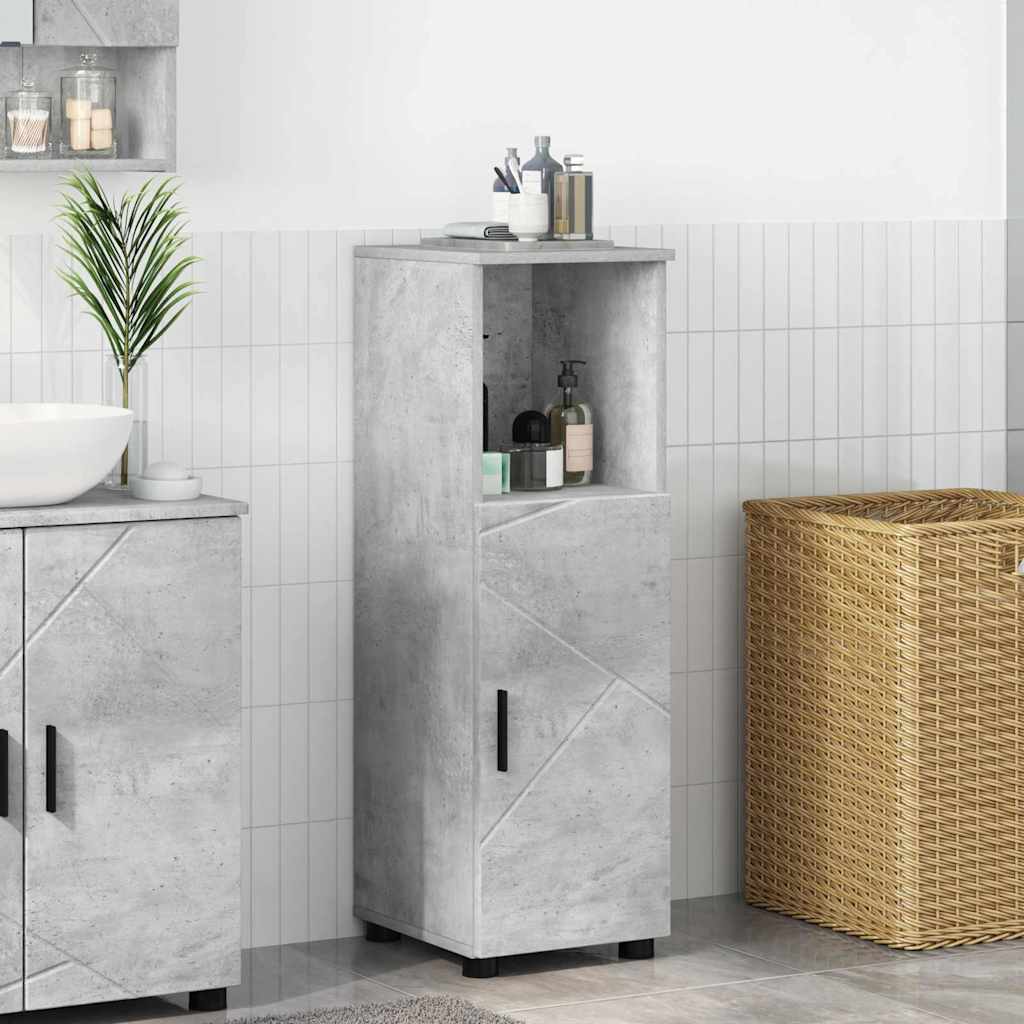 Badezimmerschrank Beton Grau 30 x 35 x 95 cm