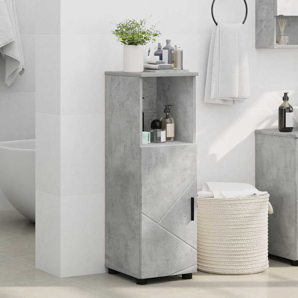 Badezimmerschrank Beton Grau 30 x 35 x 95 cm