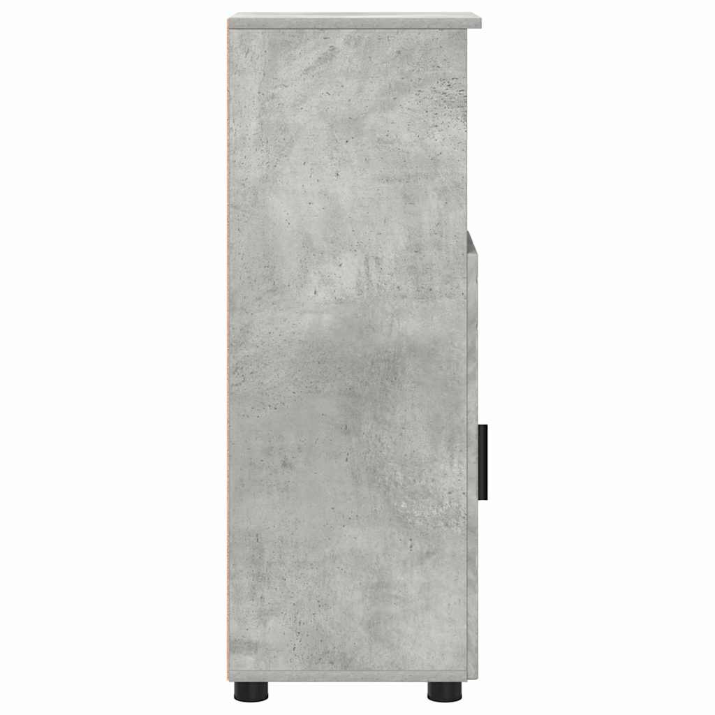 Badezimmerschrank Beton Grau 30 x 35 x 95 cm