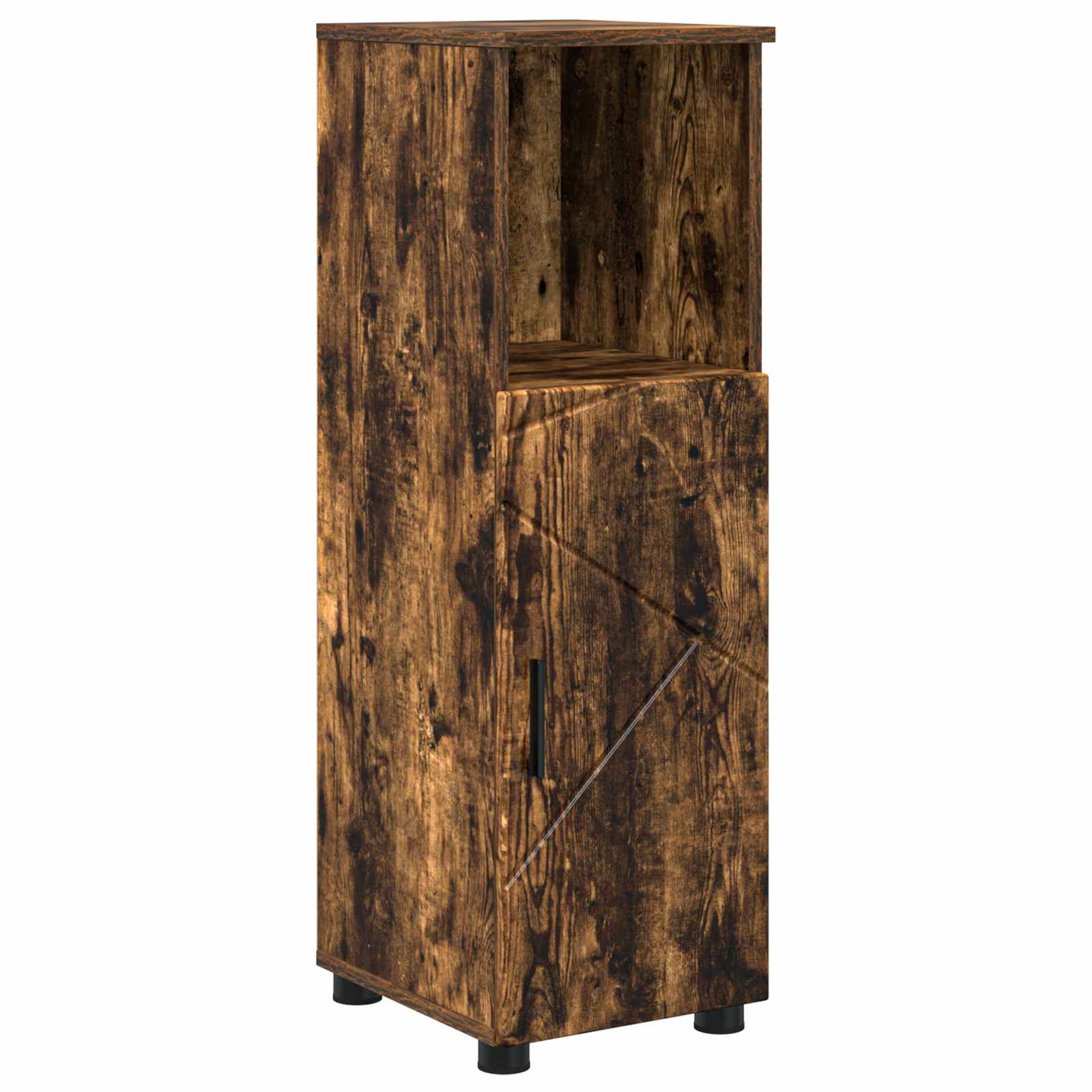 Badezimmerschrank Geräucherte Eiche 30 x 35 x 95 cm