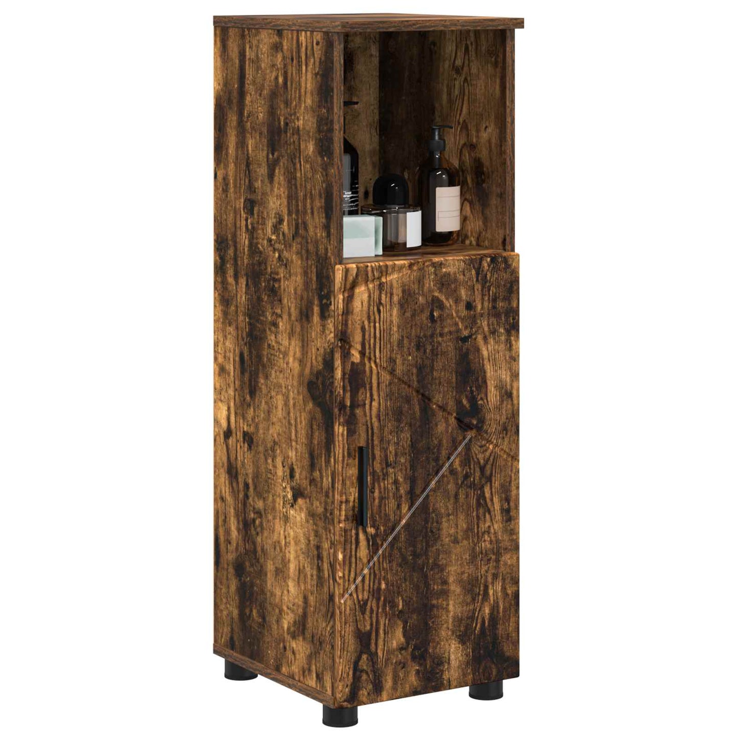 Badezimmerschrank Geräucherte Eiche 30 x 35 x 95 cm