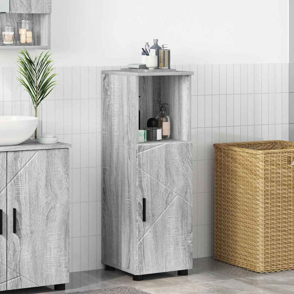 Badezimmerschrank Graues Sonoma 30 x 35 x 95 cm
