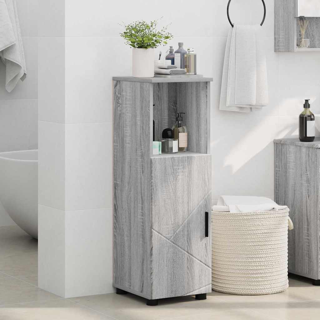 Badezimmerschrank Graues Sonoma 30 x 35 x 95 cm