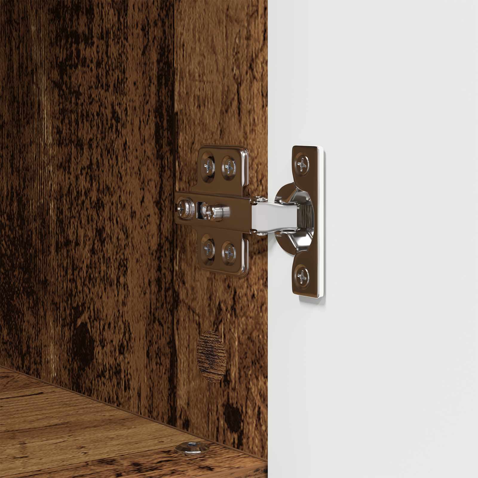 Badezimmerschrank Altholz 30 x 35 x 95 cm Holzwerkstoff, Metall