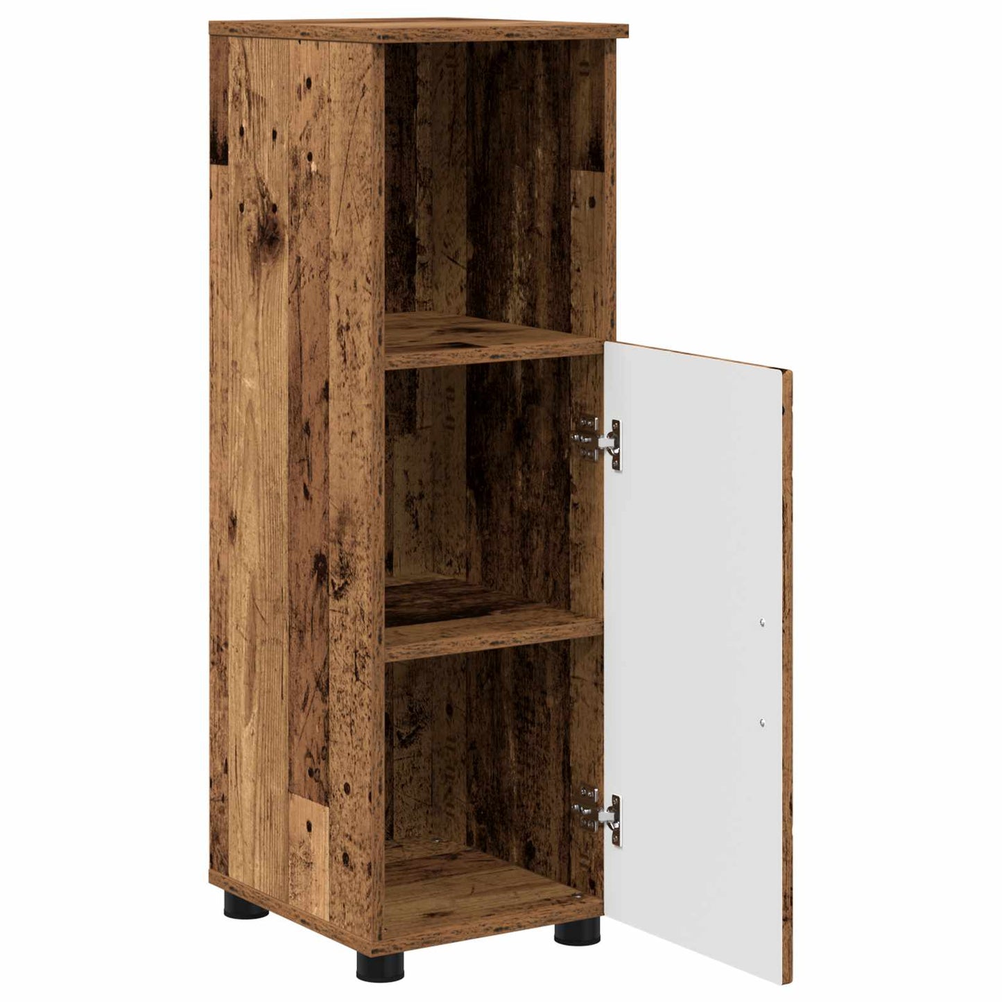 Badezimmerschrank Altholz 30 x 35 x 95 cm Holzwerkstoff, Metall