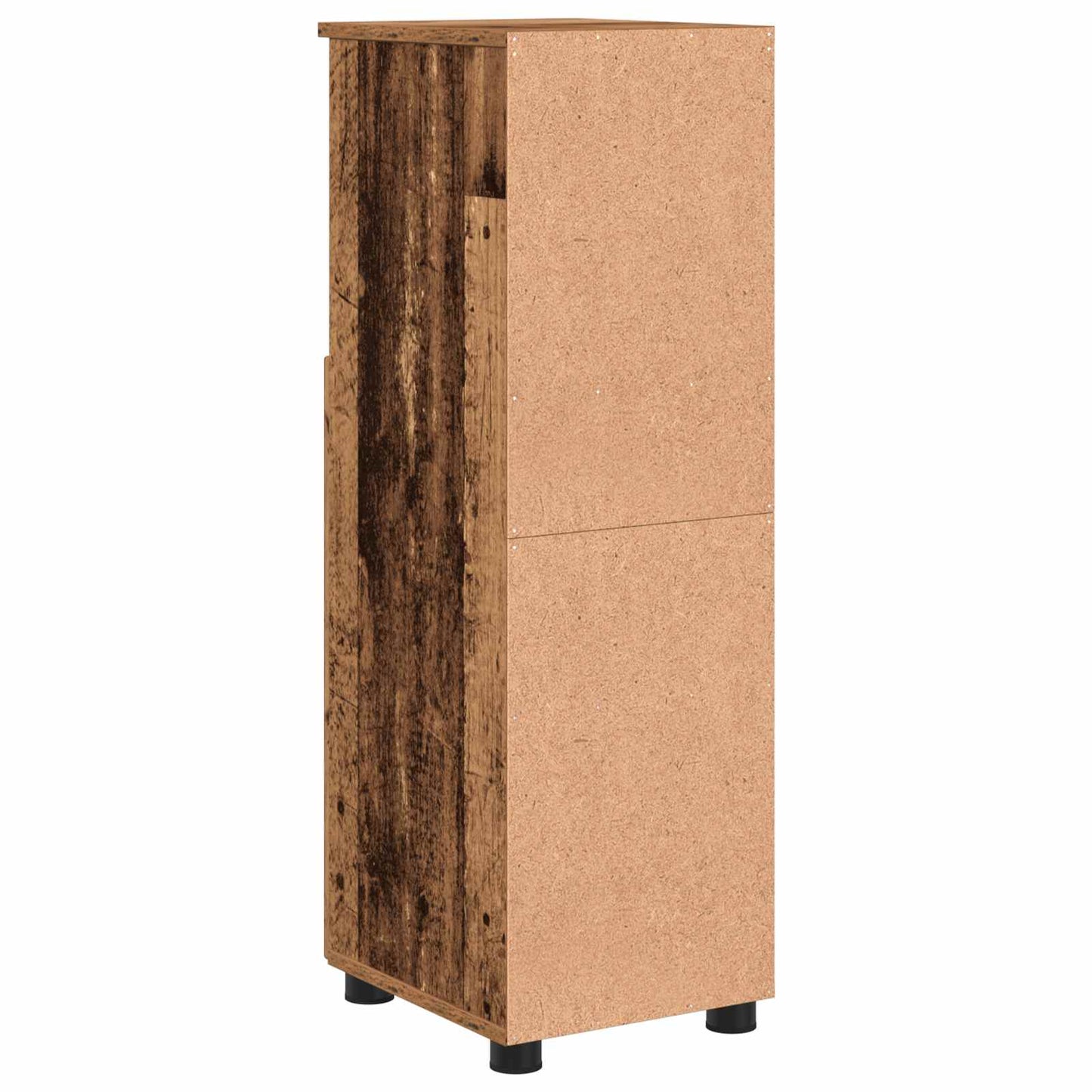 Badezimmerschrank Altholz 30 x 35 x 95 cm Holzwerkstoff, Metall