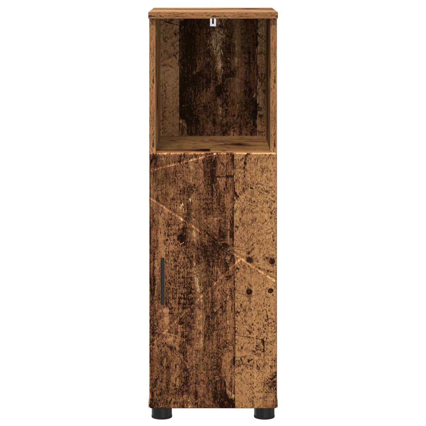 Badezimmerschrank Altholz 30 x 35 x 95 cm Holzwerkstoff, Metall