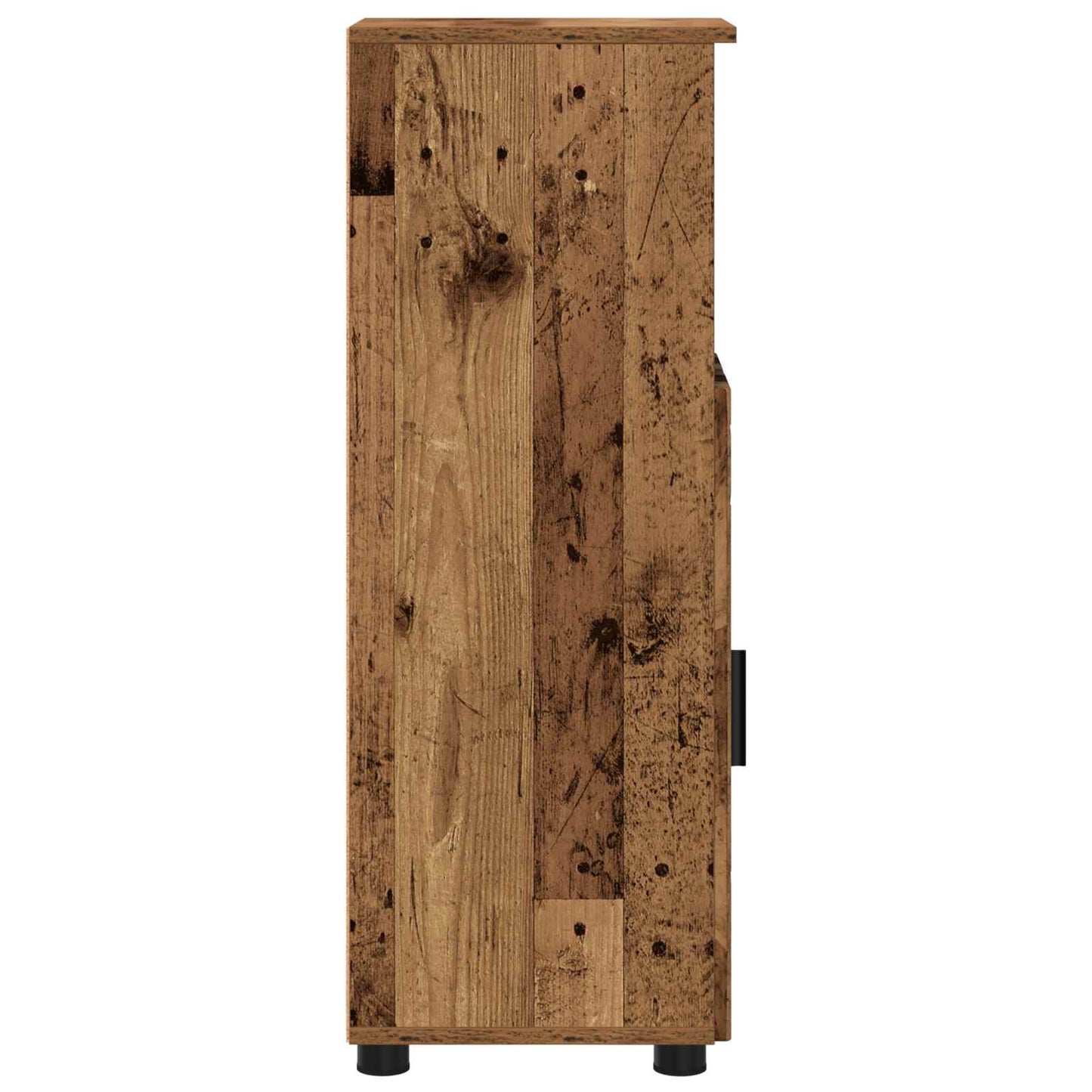 Badezimmerschrank Altholz 30 x 35 x 95 cm Holzwerkstoff, Metall