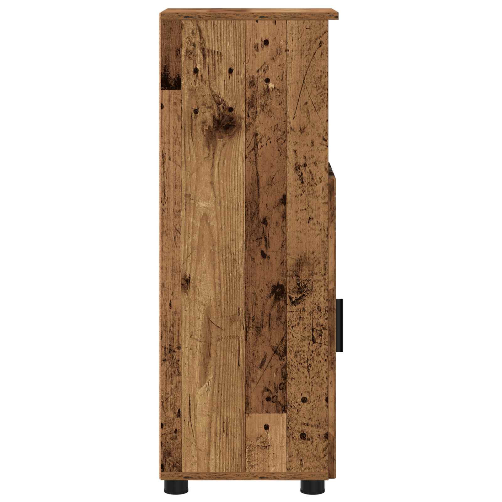 Badezimmerschrank Altholz 30 x 35 x 95 cm Holzwerkstoff, Metall
