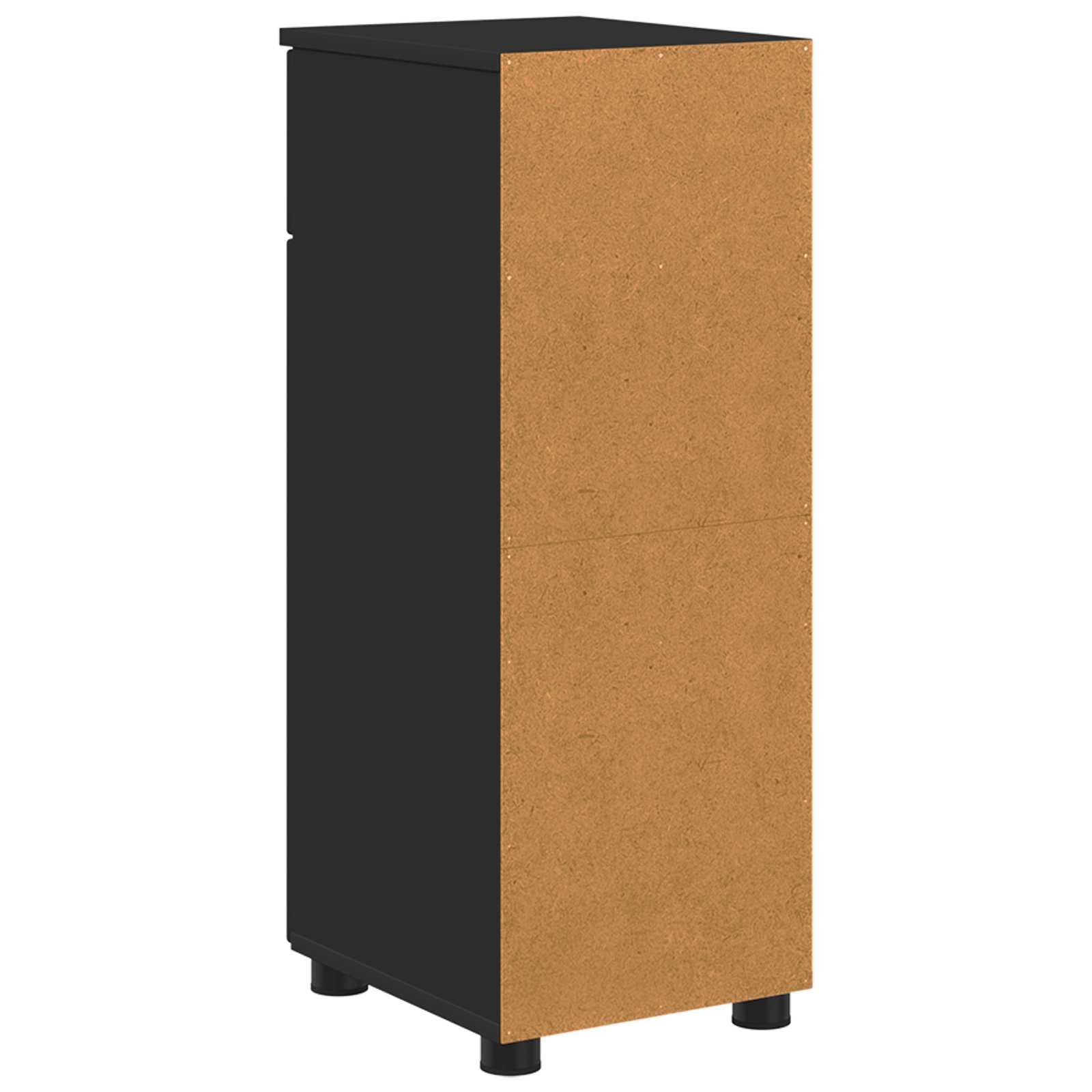 Badezimmerschrank Schwarz 30 x 35 x 80 cm Holzwerkstoff, Metall