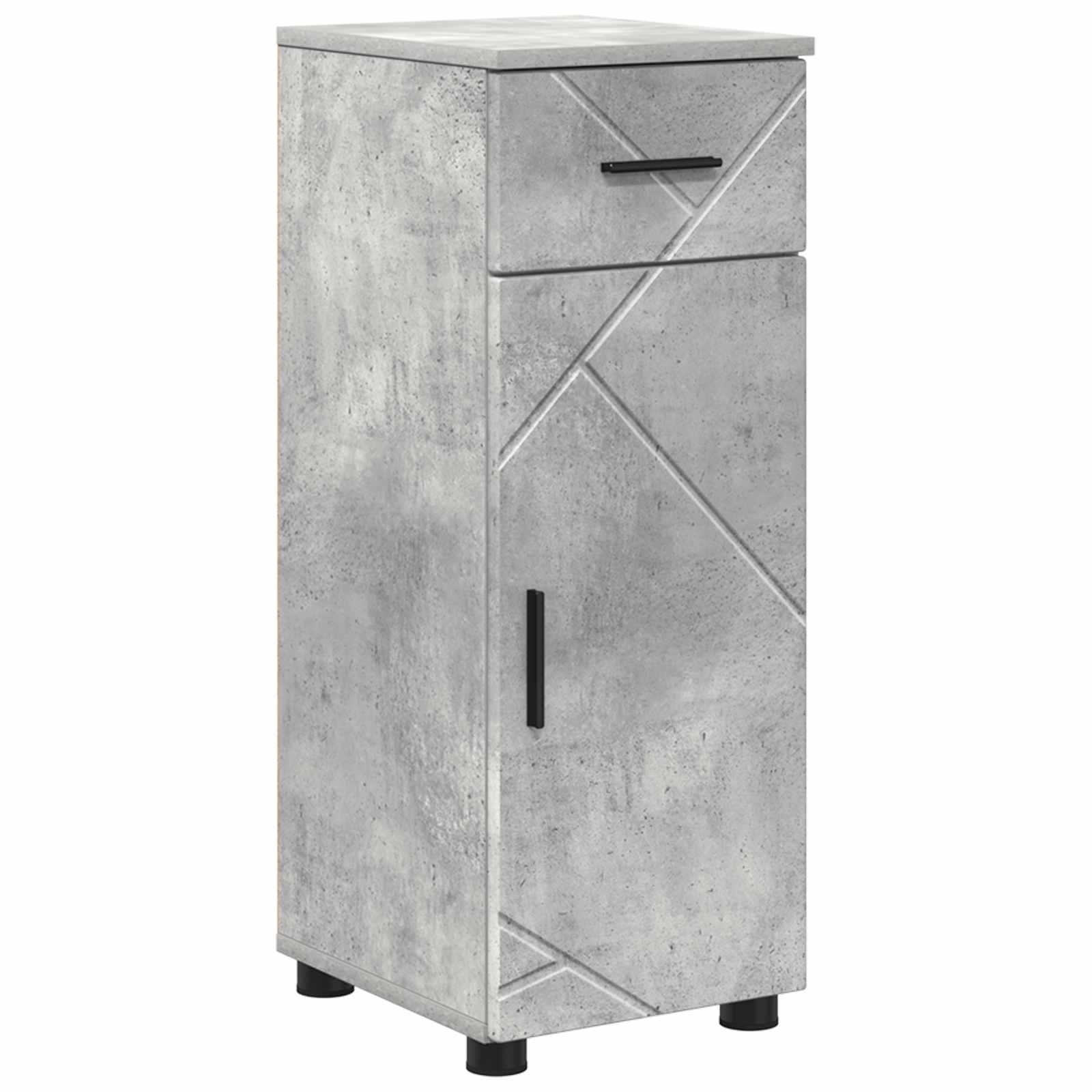 Badezimmerschrank Betongrau 30 x 35 x 80 cm