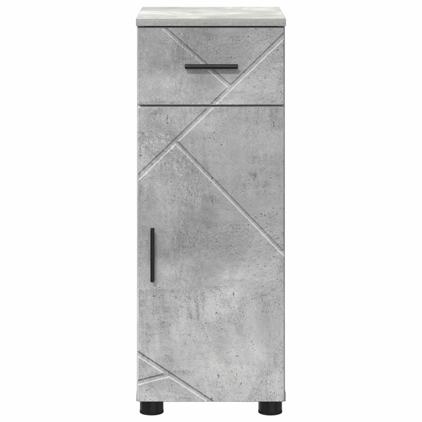 Badezimmerschrank Betongrau 30 x 35 x 80 cm