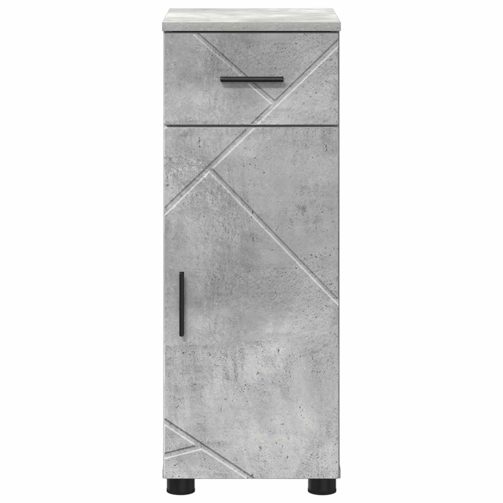 Badezimmerschrank Betongrau 30 x 35 x 80 cm
