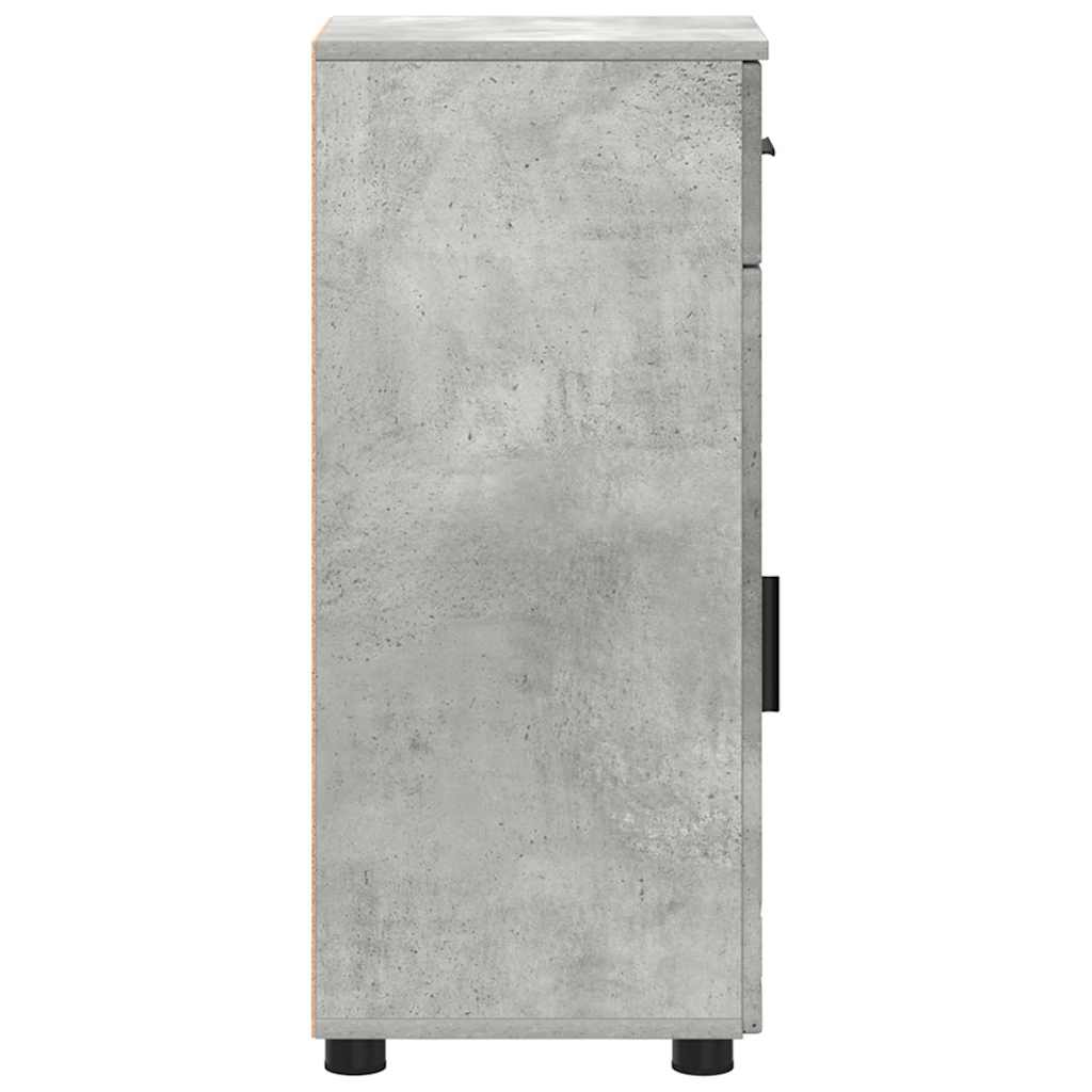 Badezimmerschrank Betongrau 30 x 35 x 80 cm