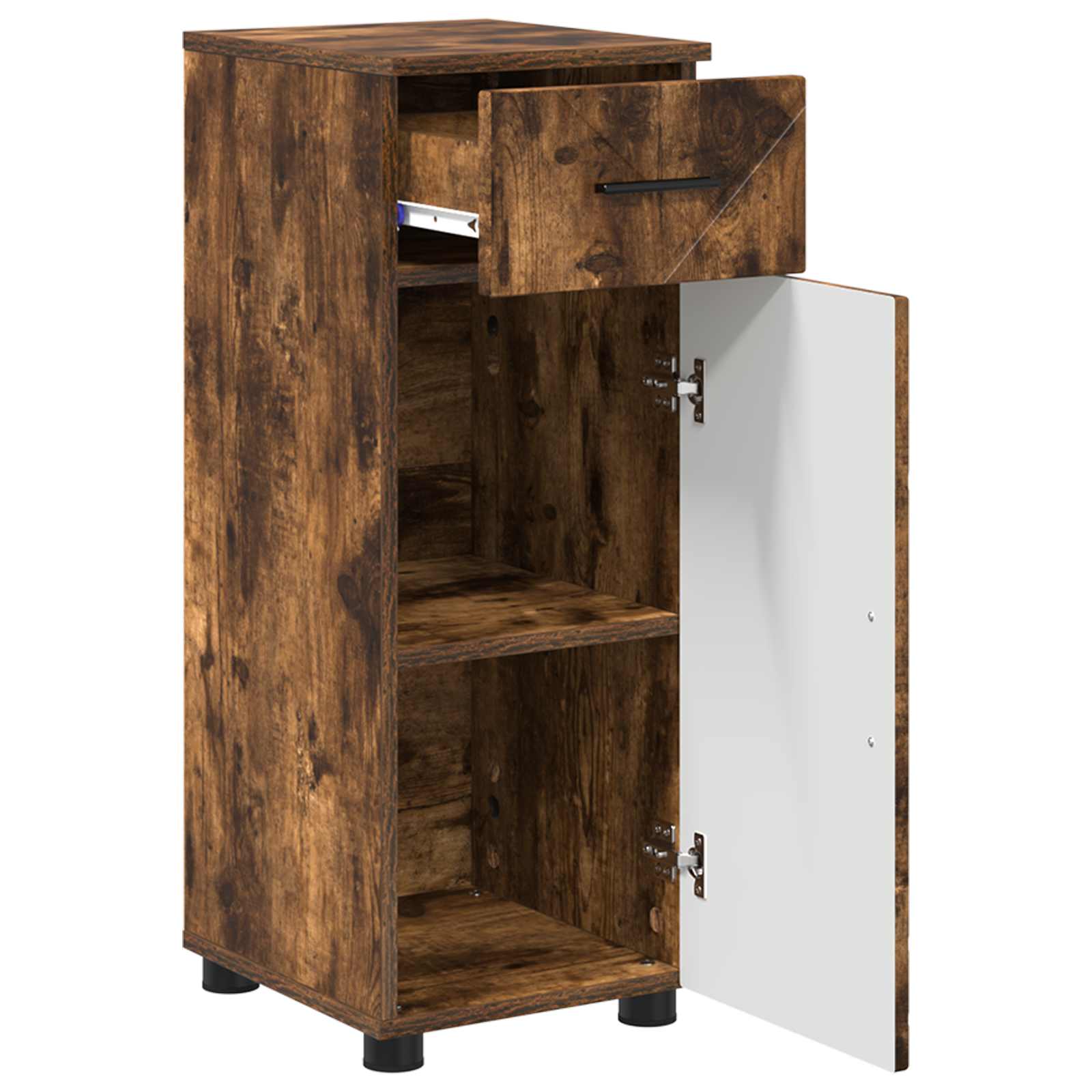 Badezimmerschrank Räuchereiche 30 x 35 x 80 cm