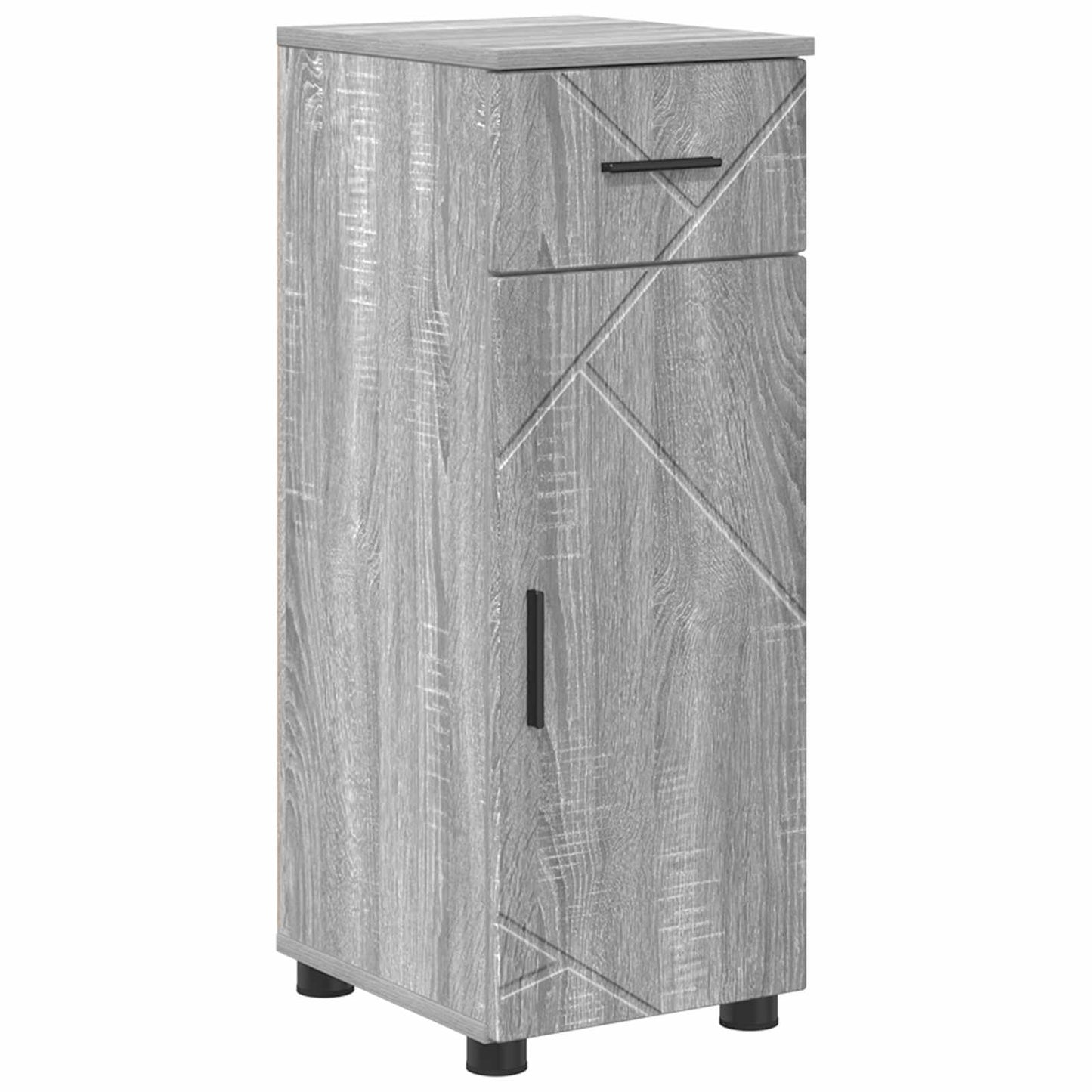 Badezimmerschrank Sonoma-Grau 30 x 35 x 80 cm