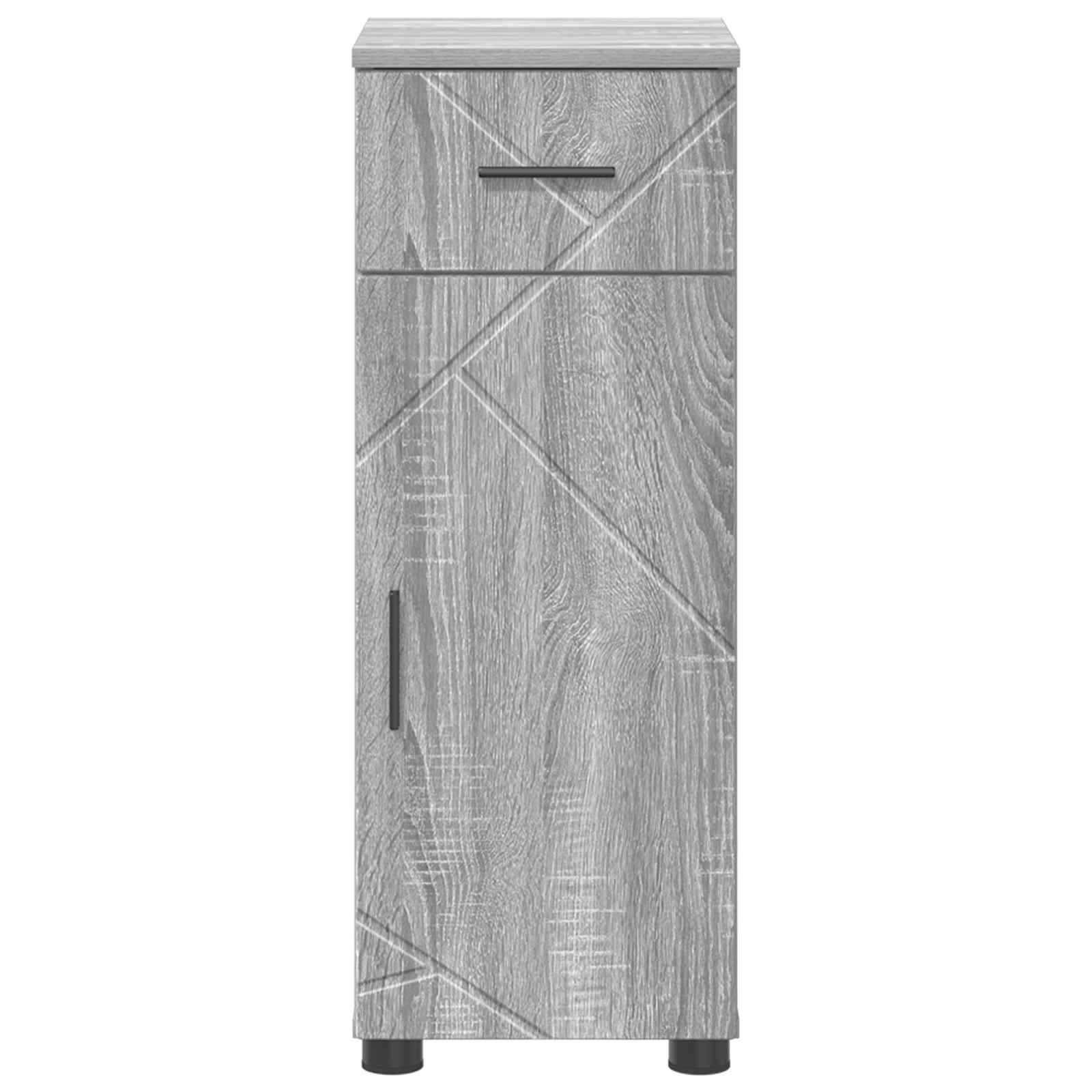 Badezimmerschrank Sonoma-Grau 30 x 35 x 80 cm