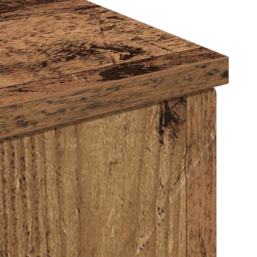 Badezimmerschrank Altholz 30 x 35 x 80 cm Holzwerkstoff, Metall