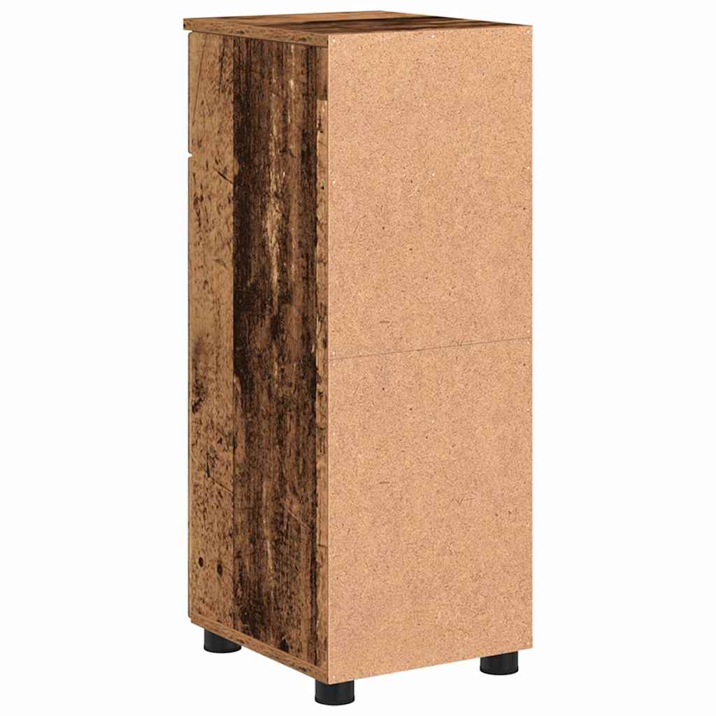 Badezimmerschrank Altholz 30 x 35 x 80 cm Holzwerkstoff, Metall