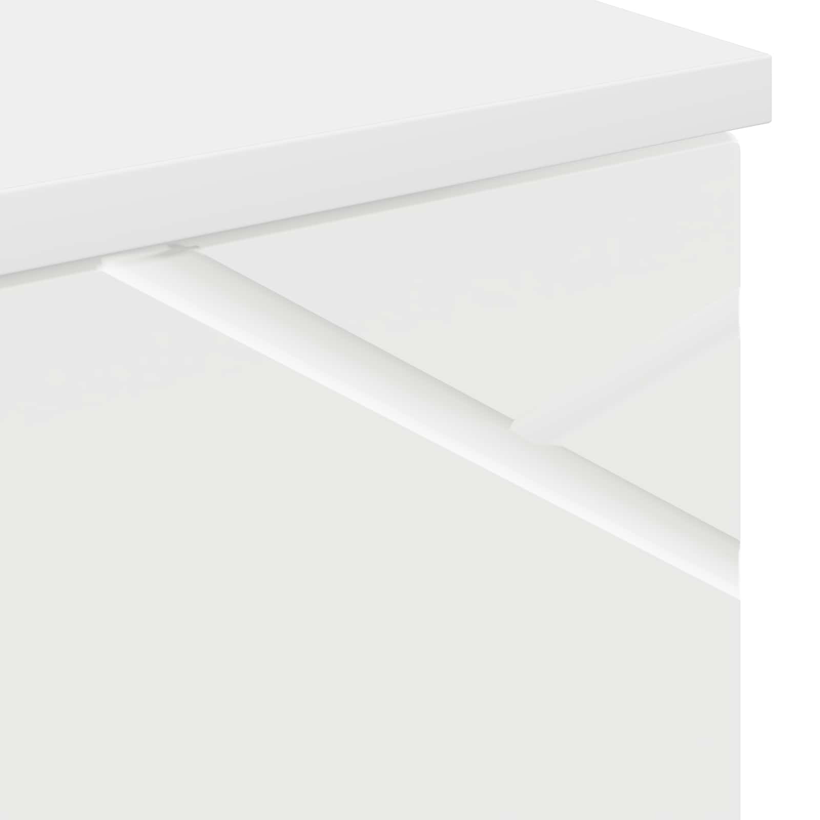 Badezimmerschrank Weiß 30 x 35 x 192 cm Holzwerkstoff, Metall