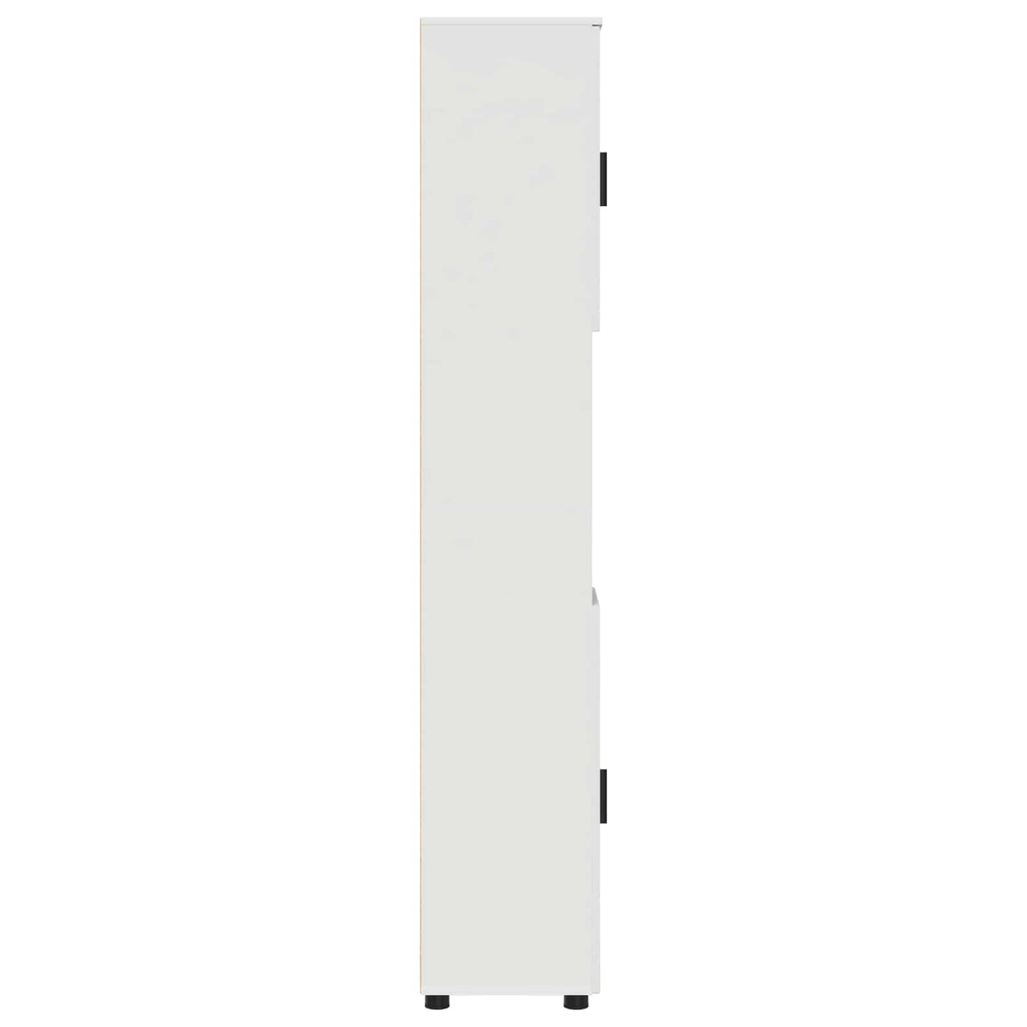 Badezimmerschrank Weiß 30 x 35 x 192 cm Holzwerkstoff, Metall
