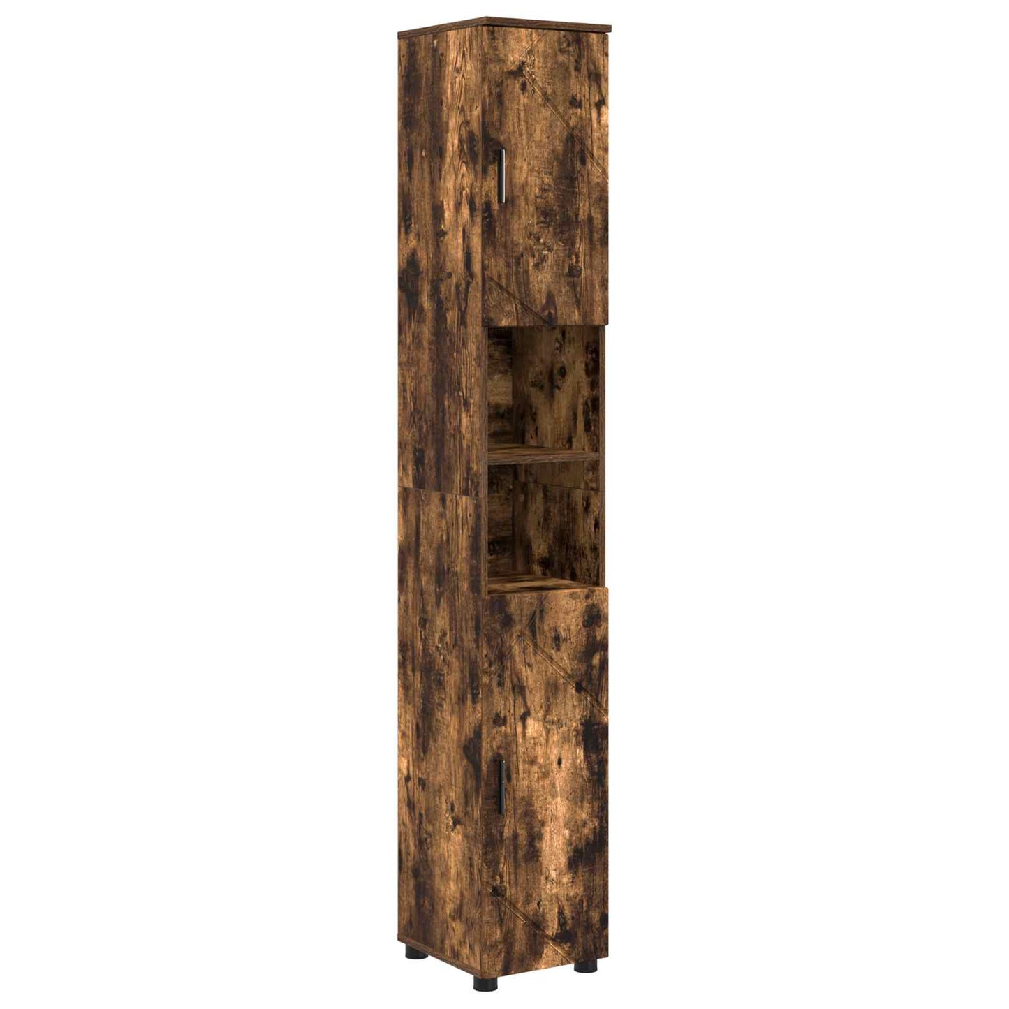 Badezimmerschrank Geräucherte Eiche 30 x 35 x 192 cm