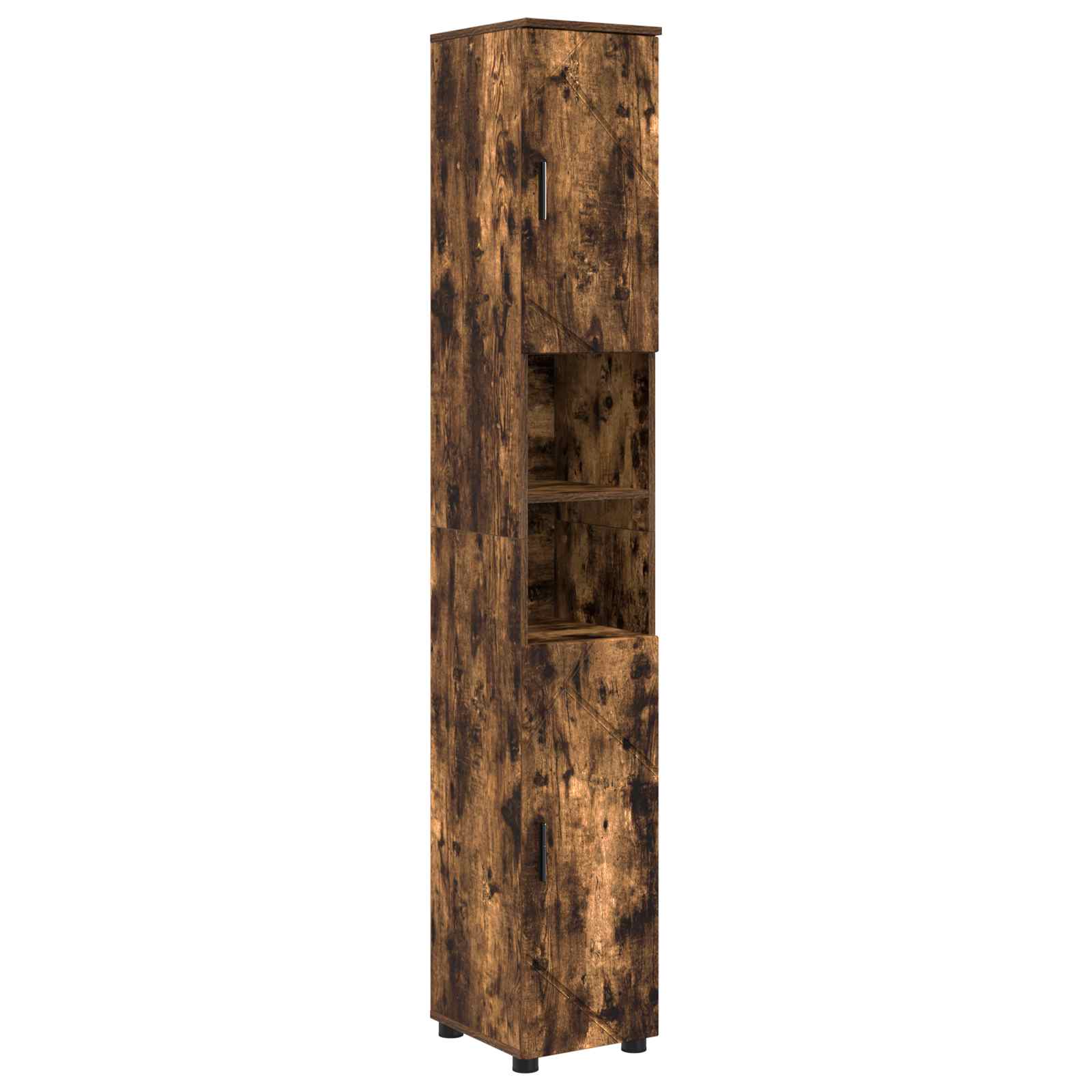 Badezimmerschrank Geräucherte Eiche 30 x 35 x 192 cm