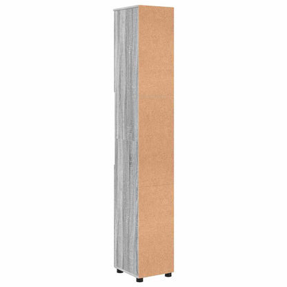 Badezimmerschrank Graues Sonoma 30 x 35 x 192 cm