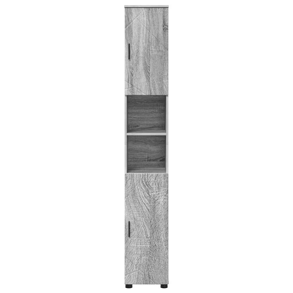 Badezimmerschrank Graues Sonoma 30 x 35 x 192 cm