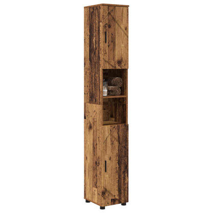 Badezimmerschrank Altholz 30 x 35 x 192 cm