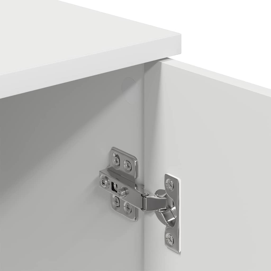 Badezimmerschrank Weiß 30 x 31,5 x 61 cm Holzwerkstoff, Metall